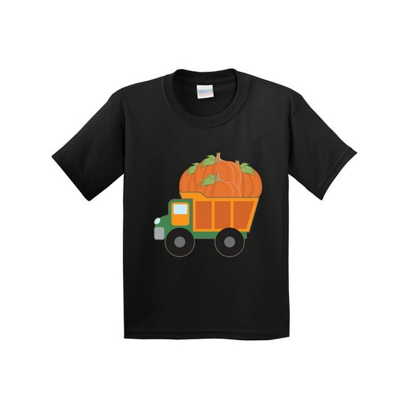 Inktastic Pumpkin Truck Thanksgiving Halloween Youth T-Shirt