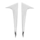thumbnail image 1 of 2Pcs ABS Chrome Rear Window Side Spoiler Trim Cover For Mazda CX-30 2020-2021, 1 of 2