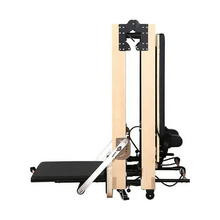  piothioh Pilates Reformer Machine, Wood Foldable Pilates  Machine Bed Yoga Exercise Strength Training Foldable Equipment for Home  Workout : Sports & Outdoors