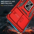 thumbnail image 4 of K-Lion for Samsung Galaxy S22 Ultra Case, Magnetic Metal Ring Holder Kickstand Camera Lens Cover Heavy Duty Rugged Full Body Protection Anti-Scratch Shockproof Case, Red, 4 of 7