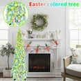 thumbnail image 5 of 5Ft Artificial Easter Tree With String Lights, Pop-Up Design, Pvc & Metal Construction, Sturdy Stand For Stability, Tabletop Decor With Festive Elements, Easy, 5 of 6