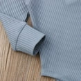 thumbnail image 6 of Bellafa Newborn Sleepers Baby Girl Onesie Long Sleeve Ribbed Knit Romper Unisex Baby Coming Home Jumpsuit Outfit, 6 of 7