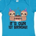 thumbnail image 4 of Inktastic Twins 1st Birthday Sloth Boy Girl 1 Year Old Boys or Girls Baby Bodysuit, 4 of 5