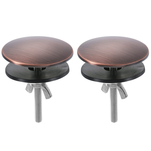 2 Pack Kitchen Sink Hole Cover Brown, 2 Inch Faucet Hole Cover Stainless Steel for Most  Sink Holes