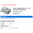 thumbnail image 2 of Relay - Compatible with 1992 - 1995 Chevy C1500 Suburban 1993 1994, 2 of 2