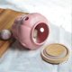 thumbnail image 2 of Ceramic Storage Cans Bamboo Lid Garlic Ginger Storage Tank Hollow Out Kitchen Organizer Tools Home D, 2 of 5