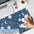 thumbnail image 4 of Long Mouse Pads for Desk,Blue Sun Moon Cloud Planet Eye Star Desk Mats on Top Of Desks, Desk Mouse Pad Extra Large with 3mm Non-Slip Base and Stitched Edge for Gaming,Work,Home 31.5"x11.8", 4 of 5