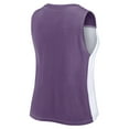 thumbnail image 3 of Women's Fanatics Purple/White Baltimore Ravens Script Color Block Tank Top, 3 of 3