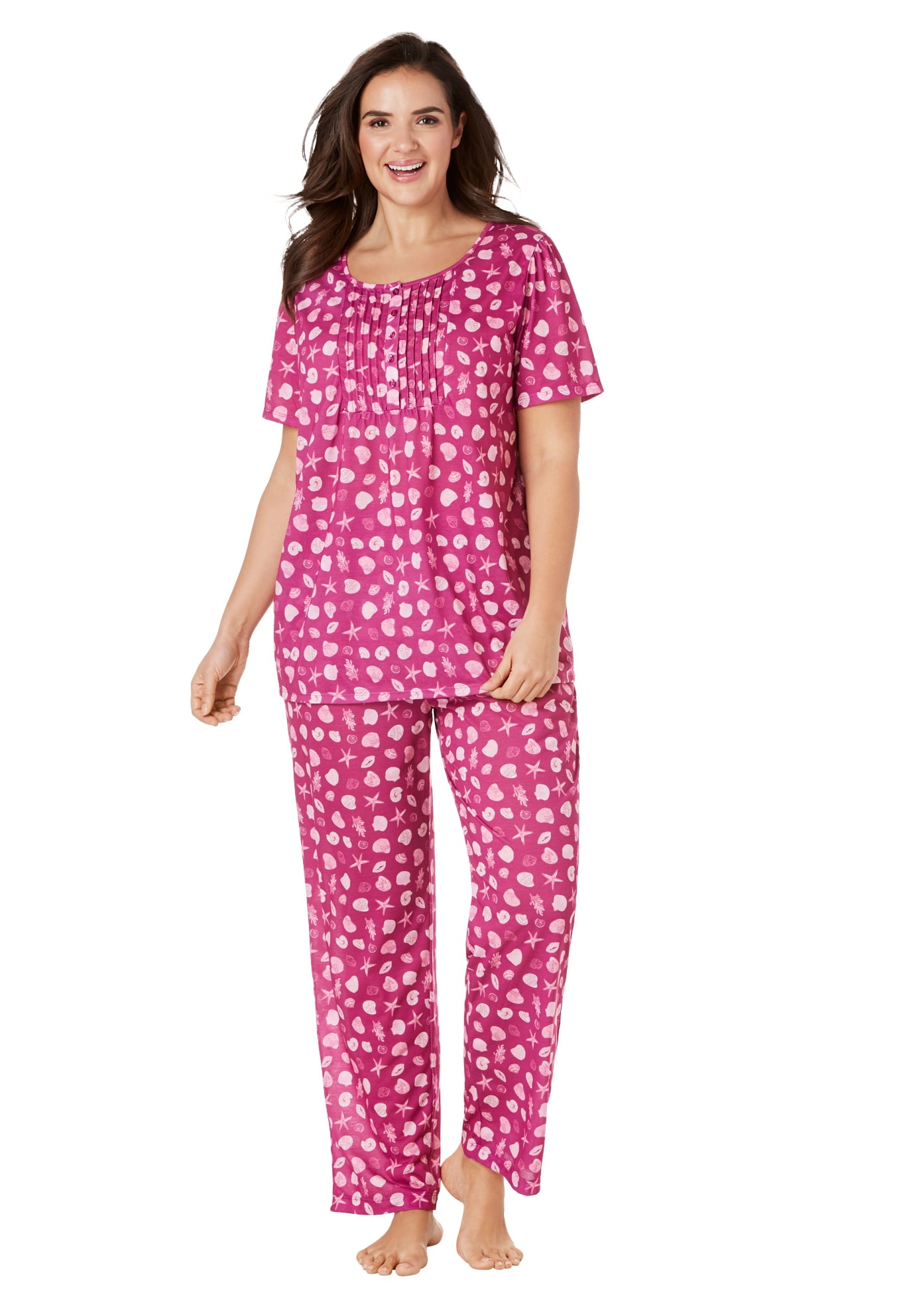 Dreams & Co. Dreams & Co. Women's Plus Size Dreams & Co Pinktuck
