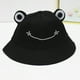 thumbnail image 4 of Rana Lindo Sombrero De Sombrilla De Verano Gorra De Rana Gorra De Pescador Sombrero De Cubo De Animal Sombrero De Cubo De Rana Elegante Con Ojos Y Sonrisa Vogacara OD009828-04, 4 of 6