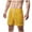 Yellow, variant on ZVNAΖH Silk Pajama Shorts for Men - Sleep Shorts, Pj Bottoms, Lounge Shorts, Boxer Shorts