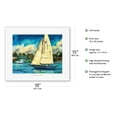 thumbnail image 2 of Newport Beach California - Sailing - From an Original Color Painting by Wade Koniakowsky - Fine Art Rolled Canvas Print 11in x 14in, 2 of 4