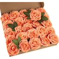 thumbnail image 1 of Flores artificiales de aspecto Real, rosas falsas de espuma con tallos para ramos de boda, decoraciones de fiesta de despedida de soltera, 25 unidades, 1 of 4