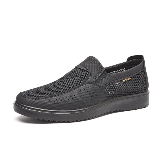 YUDAI Men's Slip-On Walking Shoes – Non-Slip, Breathable Mesh Sneakers for Gym, Workout & Everyday Wear