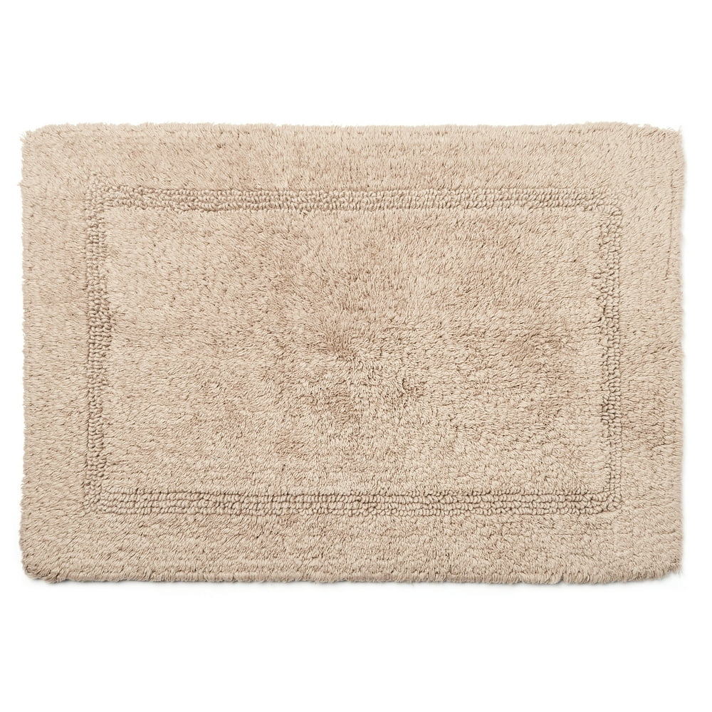 Better Homes & Gardens Cotton Reversible Washable Bath Rug, 17" x 24