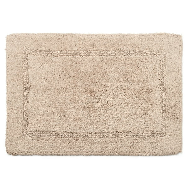 Better Homes & Gardens Cotton Reversible Washable Bath Rug, 17" x 24