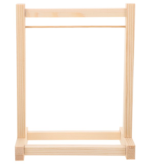 Estante organizador de ropa de madera Shengjike para guardarropa, mini perchas de 20 cm