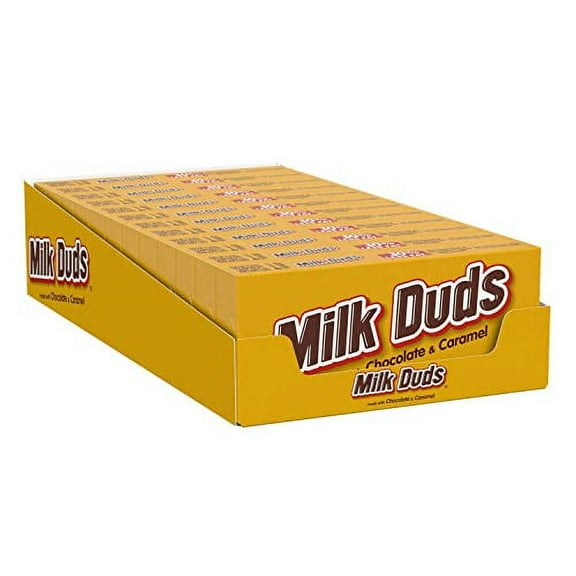 MILK DUDS Chocolate and Caramel Candy Boxes, 5 oz 12 Count