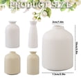 thumbnail image 3 of Souew Mini Ceramic Flower Vase Creative Desktop Decor Ornament for Dried Flowers Hydroponics Living Room Home Office Table Decoration - Style D, 3 of 6