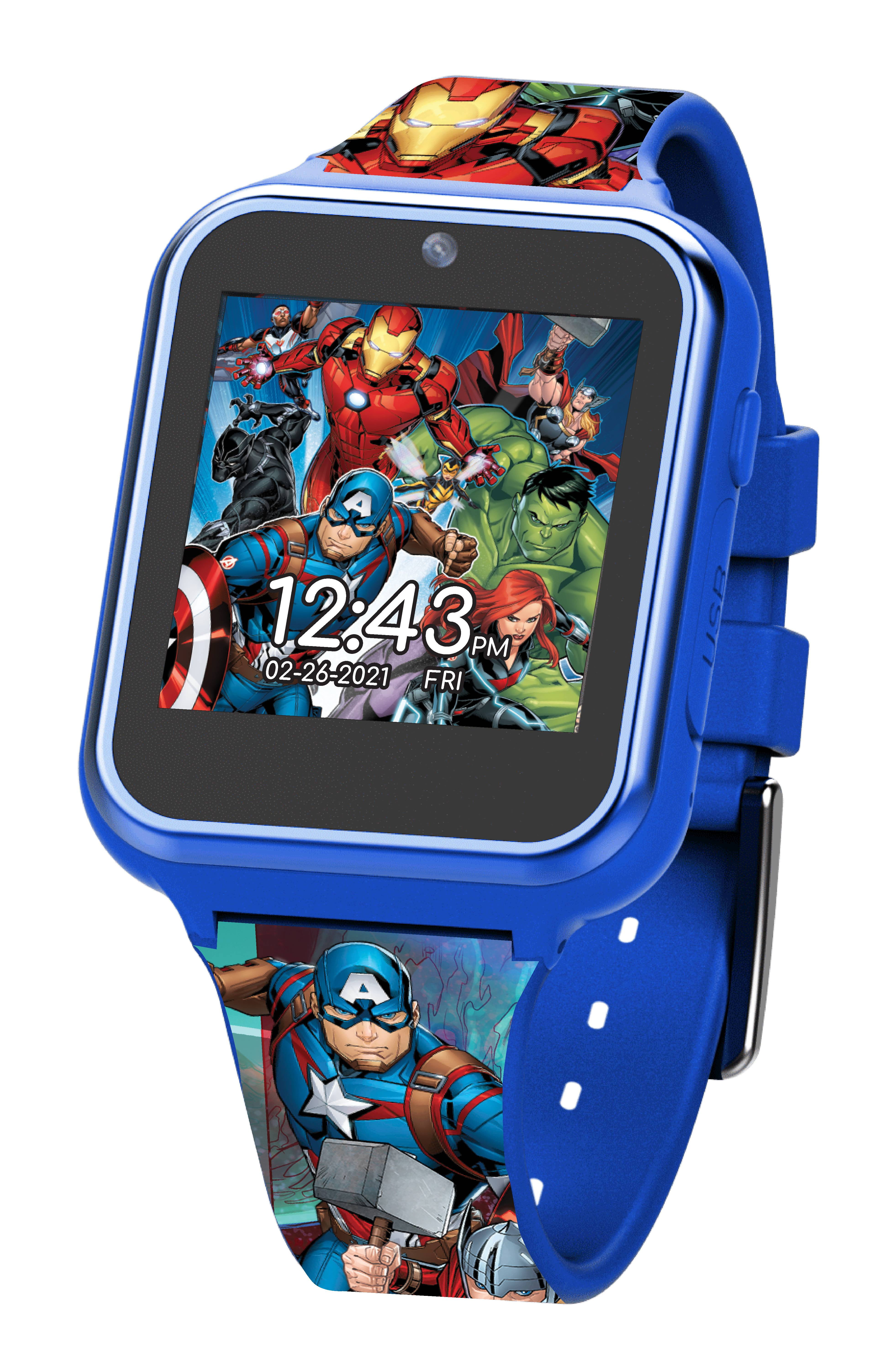 The Avengers Marvel iTime Unisex Kids Interactive Smartwatch - Model AVG4709WM