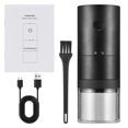 thumbnail image 2 of Portable Coffee Bean Grinder with 38 Grinding Setting Indicator Light 5-blades Ceramic Conical Burr One Button Start and Auto Stop Handheld Electric Espresso Grinding Machine with, 2 of 5