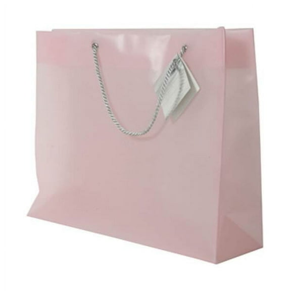 JAM Opaque Gift Bag, 13x10.5x4, Light Pink, 1/Pack, Large