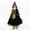 Green, variant on 4-12Y Girls Witch Costume for Girls Kids, Fairytale Witch Halloween Costume Dress Up With Hat Party Cosplay