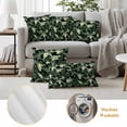 thumbnail image 6 of Tropical Leaf Outdoor Waterproof Pillow Covers, Summer Palm Tree Branch Nature Modern Decorative Square Throw Pillowcase Sofa Cushion Sham for Patio/Couch/Chair, 16"x16" 2 Pack, 6 of 8