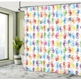 thumbnail image 5 of Ambesonne Colorful Shower Curtain, Watercolor, 69"Wx84"L, Multicolor, 5 of 5