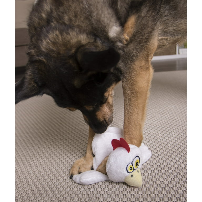 HEAR DOGGY!® Flattie Pig with Chew Guard Technology™ and Silent Squeak  Technology™ Plush Dog Toy 