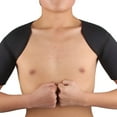 thumbnail image 3 of JUNWELL SX641 Black Sports Double Shoulder Brace Support Strap Wrap Belt Band Pad, 3 of 6