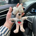 thumbnail image 3 of Suéter con lazo, llavero de peluche con forma de perro, bolso colgante, muñeco de dibujos animados lindo, regalo pequeño, 3 of 6
