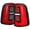 Black Housing Red Clear Lens, variant on Spec-D Tuning Full LED Black Tail Lights w/ Red LED Sequential Turn Signals and Startup Animation Compatible with 2019-2024 Dodge RAM 1500, Left + Right Pair Assembly