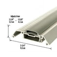 thumbnail image 3 of M-D Building Products 52032 3-3/4 in. x 1-1/8 in. x 36 in. Silver Adjustable Aluminum High-profile Threshold with Vinyl Seal, 3 of 5