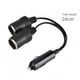 thumbnail image 3 of EOTVIA Enchufe de cargador de coche de 12 V/24 V macho a hembra de 2 vías Cable de extensión de enchufe de cigarrillo, Cable de encendedor de cigarrillos de 2 vías EOTVIA None, 3 of 6