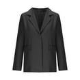 thumbnail image 5 of Wiyuqeen Women's Oversized Blazer Suits with Pocket Long Sleeve Notch Collar Lounge Jacket Coats Solid Business Work Blazers, 5 of 7
