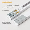 thumbnail image 6 of VANoopee 5-Color 6-Light LED Track Lighting Kit with 6.6FT H Type Track Lighting Rail, LED Track Light Heads Dimmable Modern Kitchen Track Lighting Fixtures Ceiling Spotlight, CRI90+ 10W 800lm White, 6 of 9