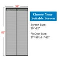 thumbnail image 2 of 39 in. x 82 in. Black Velcro Fiberglass Magnetic Screen Doors with Super Strong Encryption Magnets, 2 of 6