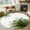 Green, variant on Grey Bohemian Bathroom Mat 2x3 FT, Non Slip Small Kitchen Mat, Boho Modern Floral Abstract Ombre White Washable Soft Backed Front Door Throw Rug Non-Shedding Indoor Outdoor Doormat for Entryway Sink