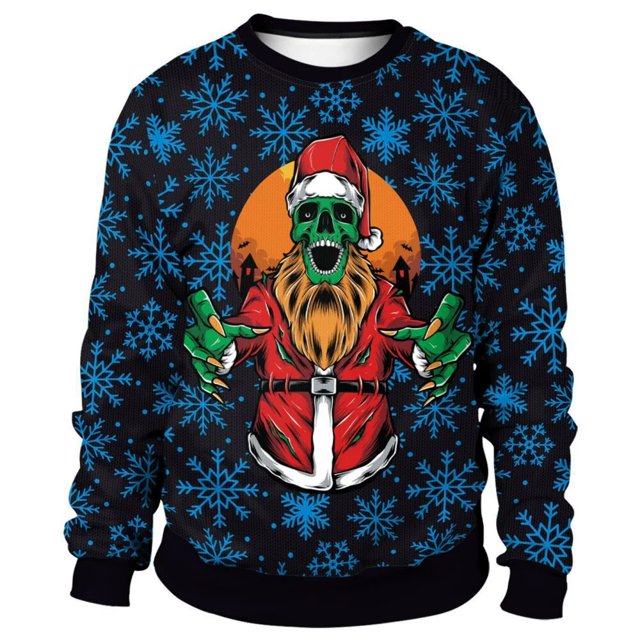Vestido navideño para hombre y mujer, ropa gráfica, Top de manga larga de gran tamaño, Jersey Universal a la moda, novedad de 2024