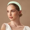 thumbnail image 2 of Unique Bargains 1 Pc Elegant Retro Jacquard Wide Hairband for Women 6.30"x5.71" Light Green, 2 of 3