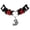 Black, White, Red, variant on Choker Barbie Necklace for Women Barbie Costume Outfit Chokers Necklace for Girls - Adjustable Heart Choker Pink Leather-like Collar Necklace for Girls With Pink Steel Barbie Charm Ages 4+