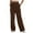 Brown, variant on Tqyyweavej Women's Sweatpants Fleece Straight Leg Casual Trousers Open-Bottom Drawstring Sweatpants with Pockets Size S to 2XL