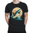 thumbnail image 2 of Majestic Shark Under Moonlight Men's T-shirt, 2 of 3