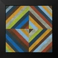 thumbnail image 2 of Vess, June Erica 20x20 Black Modern Framed Museum Art Print Titled - Converge II, 2 of 5