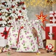 thumbnail image 6 of Naloa Tulips Flowers Drawstring Christmas Bags, 3D Xmas Gift Bags, Christmas Wrapping Bags, Xmas Goodie Bags, Treat Pouch Bags, Party Favor Bags-Medium, 6 of 9