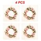 thumbnail image 3 of 40cm Artificial Rose Flower Wreath Window Door Hanging Garland Christmas Wall Ornament Wedding Bridal Wreath Decor, 3 of 5