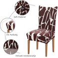 thumbnail image 4 of Printed Dining Chair Slipcovers Washable Softness Elastic Installation Chair Protector Banquet Chair Seat Cover for Hotel and Wedding Ceremony(Colour5,Set of 4), 4 of 7