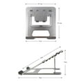 thumbnail image 4 of Support pour Ordinateur Portable Support Multi-Angle avec Trou de Ventilation Élevé Angle Réglable Pliable pour Ordinateur Portable Taille jusqu'à 17 Pouces, 4 of 8
