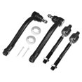 thumbnail image 1 of Unique Bargains 4 Pcs Front Outer Inner Tie Rod End Link Fit for Hyundai Santa Fe 2007-2012 Black, 1 of 7